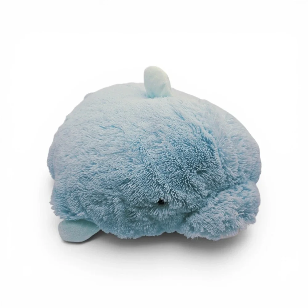 Original Pillow Pets Dolphin Blue Squeaky Plush Stuffed Animal Pillow 2010